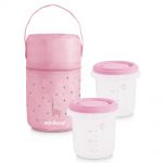 3-piece storage container set incl. insulated bag - Pack 2 Go 250 ml - Rose