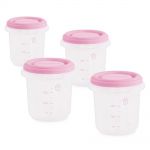 Storage container 4 pack each 250 ml - Rose