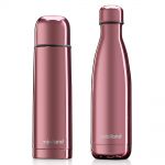 Edelstahl-Isolierflasche 2er Pack Deluxe Thermos - myBaby&me 500 ml - Rose