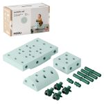 14-piece building set starter set Modu Playsystem Curiosity from 0 - 6 years - Ocean Mint / Forest Green