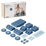 Set di costruzioni da 34 pezzi Modu Playsystem Dreamer da 0 a 6 anni - Blu profondo / Blu cielo