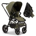 Buggy & pushchair Premium Sport up to 22 kg load capacity - convertible seat unit, 180° reclining position & telescopic push bar - Moss Green Melange