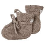 Organic Cotton Knitted Slipper Nelson - Taupe Melange - Gr. One Size