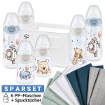 15-tlg. Premium PP-Flaschen-Set First Choice Plus - Temperature Control - Disney Winnie Pooh - Blaugrün