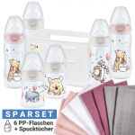 15-tlg. Premium PP-Flaschen-Set First Choice Plus - Temperature Control - Disney Winnie Pooh - Rose