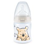 PP-Flasche First Choice Plus 150 ml + Silikon-Sauger Gr. 1 M - Temperature Control - Disney Winnie Pooh - Beige