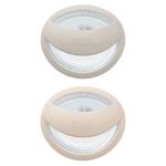 Pacifier 2-pack MommyFeel - Silicone 0-9 M - Greige / Sandstone
