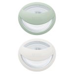 Pacifier 2-pack MommyFeel - Silicone 0-9 M - Mint / Offwhite