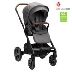 Buggy & pushchair MIXX next with reclining function, convertible all-weather seat, telescopic pushchair incl. leg cover, adapter & rain cover - Granite