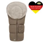 Gino fleece footmuff for infant car seats & carrycots - Dark Wood