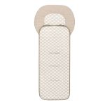 Stroller pad with iceberg 4D fabric - cooling for a comfortable sitting experience - sand
