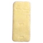 Lambskin cover for buggies & baby carriages with belt slots, temperature-regulating and cuddly soft 71 x 33 cm - natural