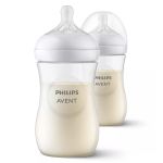 PP bottle 2-pack Natural Response 260ml + silicone teat 1M+