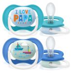 Schnuller 2er Pack Ultra Air Collection Happy 6-18 M - SCF080/03 - Papa Boat
