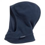 Fleece scarf cap with Velcro closure - Navy - size 51 / 53