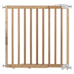 Door safety gate / stair gate (63 to 106 cm) for clamping or screwing - natural