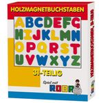 31-piece set of wooden magnetic letters