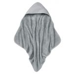 Baby hooded towel 78 x 78 cm - Stone Grey