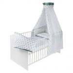 Complete bed Classic-Line White 70 x 140 cm - Big Stars Mint