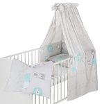 Bedding set 4 pcs. covers, canopy, nest - Exclusive Design Wallis - Grey