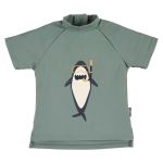 Swim shirt SPF short sleeve - shark - green - size 86/92