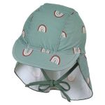 Peaked cap with neck protection SPF - Rainbow - Green - Size 51