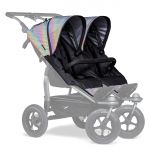 2 Sport seats for Duo - XXL comfort seat incl. weather protection for children up to 45 kg - Glow in the Dark