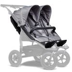 2 Sport seats for Duo - XXL comfort seat incl. weather protection for children up to 45 kg - Grey