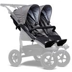2 Sport seats for Duo - XXL comfort seat incl. weather protection for children up to 45 kg - Grey