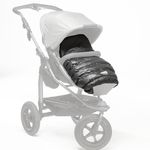 Fußsack All Terrain Softshell Cuddle - inkl. Wintercover - Schwarz-Anthrazit
