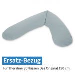 Ersatzbezug für Stillkissen Das Original - Feinstrick 190 cm - Nebelblau