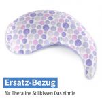 Replacement cover for nursing pillow The Yinnie 135 cm - Waterdots - Purple