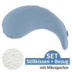 Nursing pillow The Yinnie with micro bead filling incl. cover 135 cm - Cool Blue