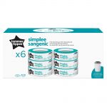 Refill cassette for nappy bucket Simplee Sangenic - pack of 6
