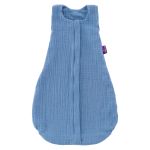 Liebmich muslin summer sleeping bag - Light blue - Size 60