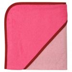 Kapuzenbadetuch 80 x 80 cm - Uni Rosa Pink